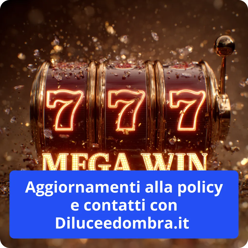 Aggiornamenti alla policy e contatti con Diluceedombra.it 
